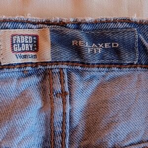 Faded Glory relaxed fit 100% cotton blue jeans 20W